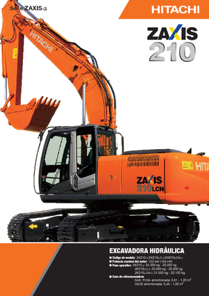 क्रॉलर एक्सकेवेटर Hitachi ZX 210 LC-3