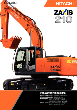 क्रॉलर एक्सकेवेटर Hitachi ZX 210 LC-3