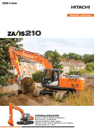 क्रॉलर एक्सकेवेटर Hitachi ZX 210 LC-5