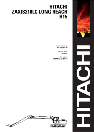 क्रॉलर एक्सकेवेटर Hitachi ZX 210 LC