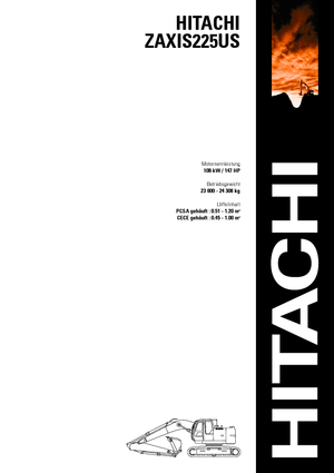 क्रॉलर एक्सकेवेटर Hitachi ZX 225 USLC