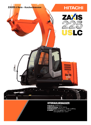 क्रॉलर एक्सकेवेटर Hitachi ZX 225 USLC-3