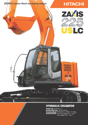 क्रॉलर एक्सकेवेटर Hitachi ZX 225 USLC-3