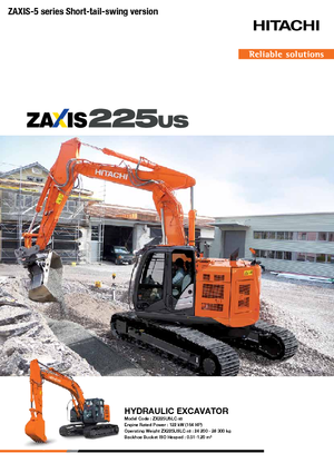 क्रॉलर एक्सकेवेटर Hitachi ZX 225 USLC-5