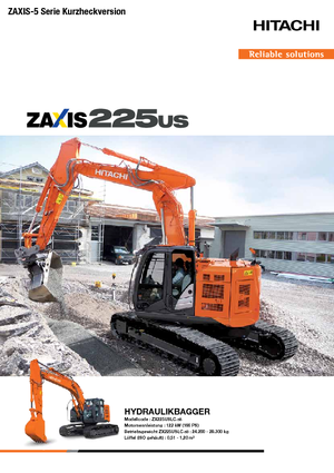 क्रॉलर एक्सकेवेटर Hitachi ZX 225 USLC-5