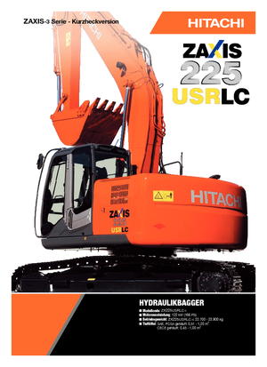 क्रॉलर एक्सकेवेटर Hitachi ZX 225 USRLC-3