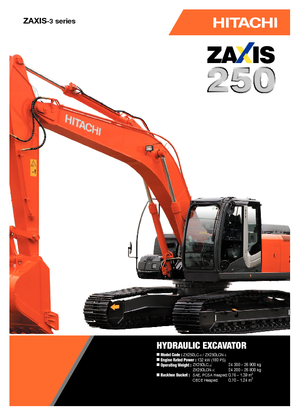 क्रॉलर एक्सकेवेटर Hitachi ZX 250 LC-3