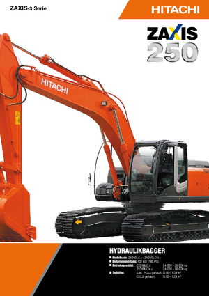 क्रॉलर एक्सकेवेटर Hitachi ZX 250 LCN-3