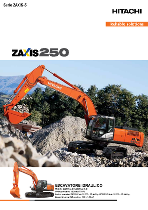 क्रॉलर एक्सकेवेटर Hitachi ZX 250 LCN-5