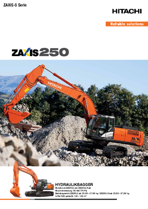 क्रॉलर एक्सकेवेटर Hitachi ZX 250 LCN-5