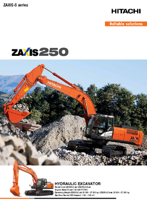 क्रॉलर एक्सकेवेटर Hitachi ZX 250 LCN-5