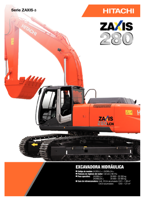 क्रॉलर एक्सकेवेटर Hitachi ZX 280 LCN-3