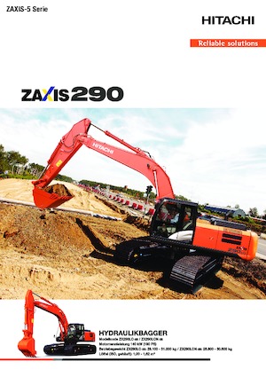क्रॉलर एक्सकेवेटर Hitachi ZX 290 LC-5