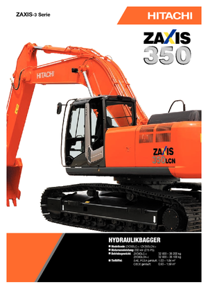 क्रॉलर एक्सकेवेटर Hitachi ZX 350 LC-3