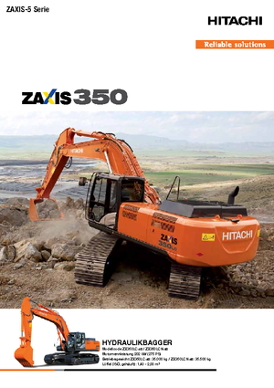 क्रॉलर एक्सकेवेटर Hitachi ZX 350 LCN-5