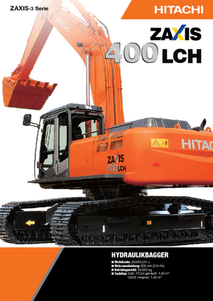 क्रॉलर एक्सकेवेटर Hitachi ZX 400 LCH-3