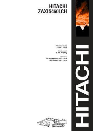 क्रॉलर एक्सकेवेटर Hitachi ZX 460 LCH
