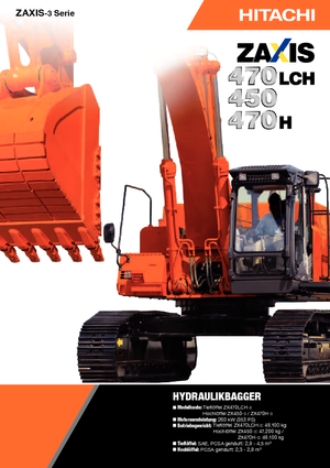 क्रॉलर एक्सकेवेटर Hitachi ZX 470 H-3 LD