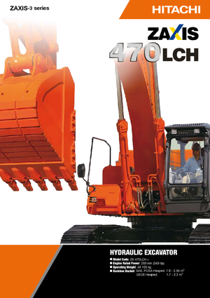 क्रॉलर एक्सकेवेटर Hitachi ZX 470 H-3 LD