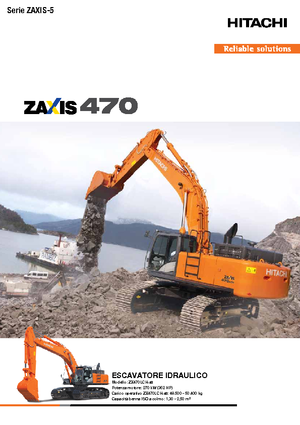 क्रॉलर एक्सकेवेटर Hitachi ZX 470 LCH-5