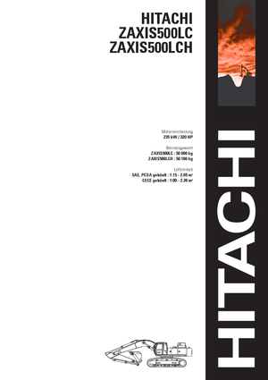 क्रॉलर एक्सकेवेटर Hitachi ZX 500 LCH