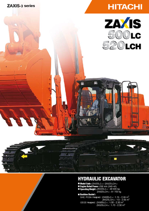 क्रॉलर एक्सकेवेटर Hitachi ZX 500 LCH