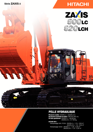 क्रॉलर एक्सकेवेटर Hitachi ZX 520 LCH-3