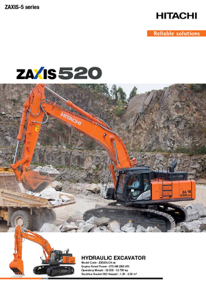क्रॉलर एक्सकेवेटर Hitachi ZX 520 LCH-5