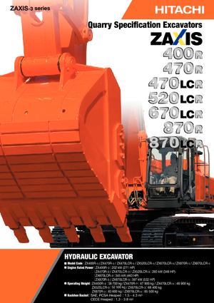 क्रॉलर एक्सकेवेटर Hitachi ZX 520 LCR-3