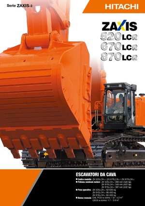 क्रॉलर एक्सकेवेटर Hitachi ZX 870 LCR-3