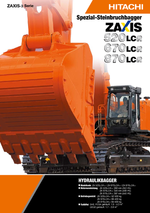 क्रॉलर एक्सकेवेटर Hitachi ZX 870 LCR-3