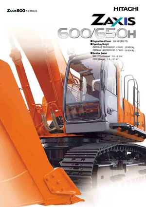 क्रॉलर एक्सकेवेटर Hitachi ZX 600
