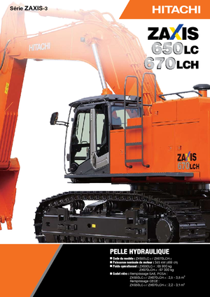 क्रॉलर एक्सकेवेटर Hitachi ZX 670 LCH-3