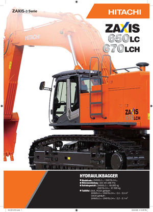 क्रॉलर एक्सकेवेटर Hitachi ZX 670 LCH-3