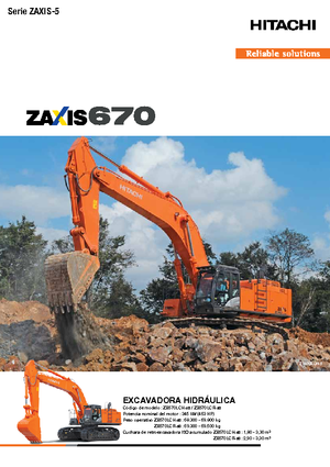 क्रॉलर एक्सकेवेटर Hitachi ZX670LCH-5B