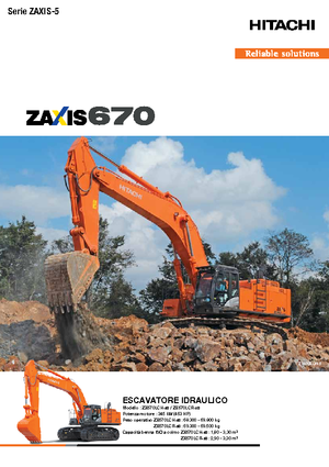 क्रॉलर एक्सकेवेटर Hitachi ZX670LCH-5B