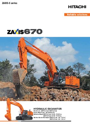 क्रॉलर एक्सकेवेटर Hitachi ZX670LCH-5B