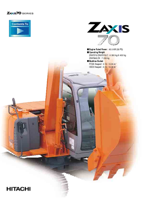 क्रॉलर एक्सकेवेटर Hitachi ZX 70