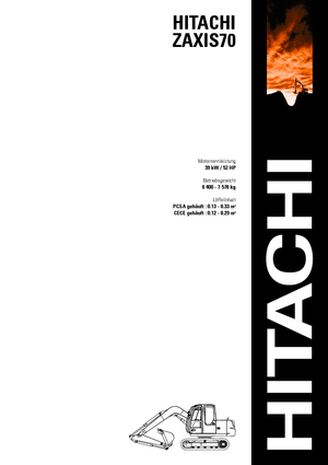 क्रॉलर एक्सकेवेटर Hitachi ZX 70