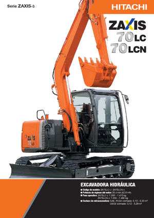 क्रॉलर एक्सकेवेटर Hitachi ZX 70 LC-3