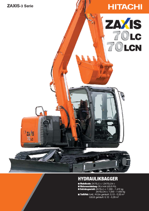क्रॉलर एक्सकेवेटर Hitachi ZX 70 LC-3