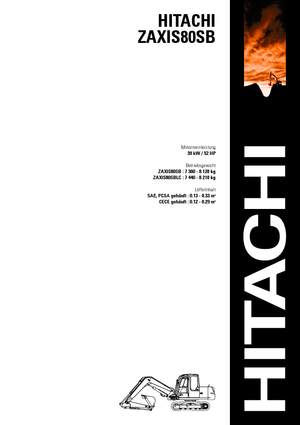क्रॉलर एक्सकेवेटर Hitachi ZX 80 SB