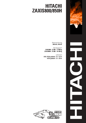 क्रॉलर एक्सकेवेटर Hitachi ZX 800