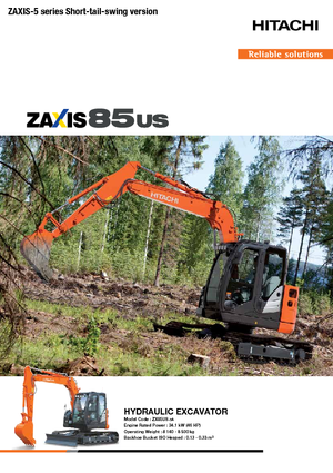क्रॉलर एक्सकेवेटर Hitachi ZX85US-5A