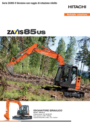 क्रॉलर एक्सकेवेटर Hitachi ZX85US-5A