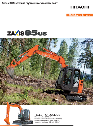 क्रॉलर एक्सकेवेटर Hitachi ZX85US-5A