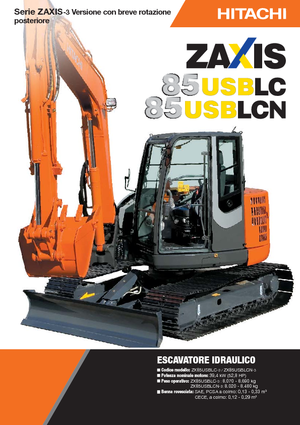क्रॉलर एक्सकेवेटर Hitachi ZX 85 US BLC-3