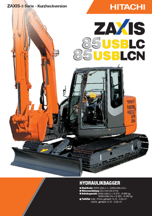 क्रॉलर एक्सकेवेटर Hitachi ZX 85 US BLC-3