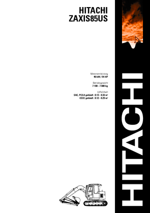क्रॉलर एक्सकेवेटर Hitachi ZX 85 US