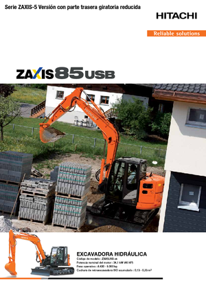 क्रॉलर एक्सकेवेटर Hitachi ZX85USB-5A